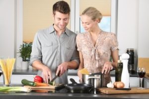 couple cooking